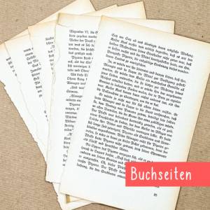 5 alte Buchseiten | A5 | antikes Buchpapier aus den 1942er Jahren | vintage Bastelpapier Bild 1