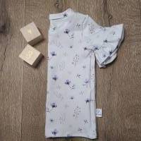 T-Shirt mit kurzen Rüschenärmeln Bio Jersey Blush Blüten Größe 74 Bild 2