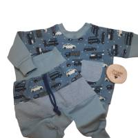 Babykleidung, Babyset 2-teilig, Babykleidung Junge, Pumphose, Sweatshirt, Größe 74 Bild 1
