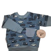 Babykleidung, Babyset 2-teilig, Babykleidung Junge, Pumphose, Sweatshirt, Größe 74 Bild 2
