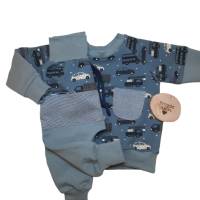 Babykleidung, Babyset 2-teilig, Babykleidung Junge, Pumphose, Sweatshirt, Größe 74 Bild 4