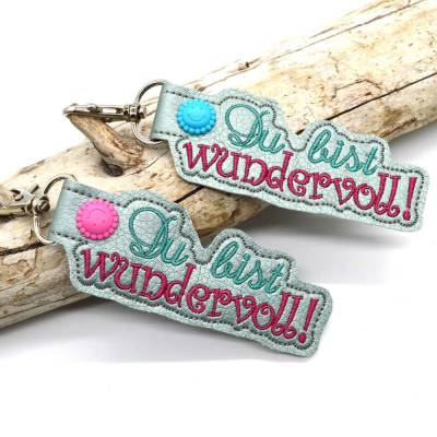 Stickdatei ITH Elefant Anhänger Schlüsselanhänger