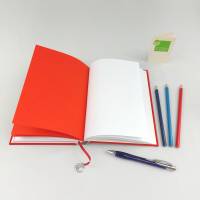 Notizbuch, Anker silber, rot blau, maritim, DIN A5, 150 Blatt Bild 5