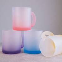 Teeglas mit Farbverlauf, satiniert, lila Ostern Hase Bild 3