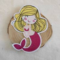 Stickapplikation Meerjungfrau Mermaid Aufnäher und oder Aufbügler Bild 1