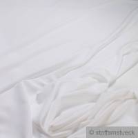 Stoff Polyester Viskose Leinwand weiß leicht Bekleidungsstoff Bild 1