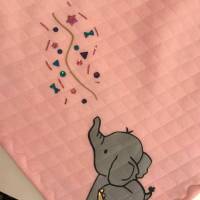 Bügelbild Elefant - mehrfarbiges buntes Bügelbild - in Wunschfarben zum aufbügeln - Personalisierbares Bügelbild Bild 4
