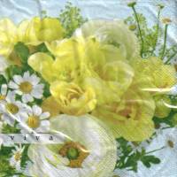 20 Lunchservietten Strauß mit Frühlingsblumen in Gelb und Weiß, von Braun+Company Bild 1