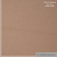 Stoff Baumwolle Polyester Rib Jersey grob beige Fibre Mood Rippenjersey Bild 2