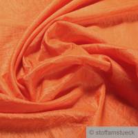 Stoff Polyester Crash Kleidertaft orange gecrasht Edelknitter Bild 1