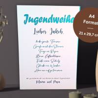 Personalisiertes Geldgeschenk zur Jugendweihe - Jugendweihe Geschenk Bilderrahmen - Andenken - Geschenkset Bild 3