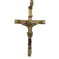 Edles venetianischer Goldkreuzkreuz Anhänger Jesus mit Goldkette Bild 3