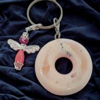 Schlüsselanhänger mit Schutzengel - Donut - NicSa-Art SA000030 - Einzelstück Bild 2