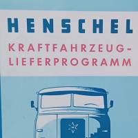 Prospekt - Henschel Kraftfahrzeug-Lieferprogramm  September 1959 Bild 1