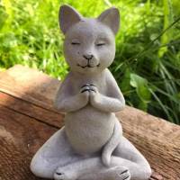 Latexform Yoga-Katze Zen Cat Stubentiger Haustier Dekofigur Katze Gießform Mold - NL000444 Bild 4