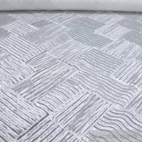 Stoff Polyamid Polyester Elastan Tüllspitze weiß Raute Bändchen elastisch weich Bild 1