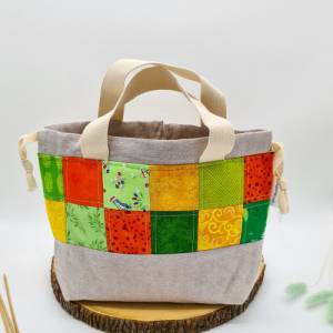 One-of-a-kind Project bag, Projekttasche, Projektbeutel, Bobbeltasche, Stricktasche, Field Bag, Socken stricken, knittin Bild 2