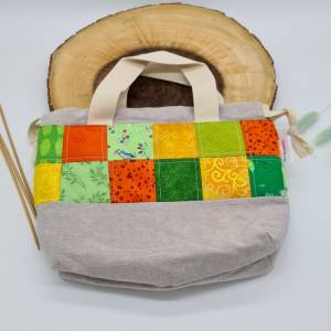 One-of-a-kind Project bag, Projekttasche, Projektbeutel, Bobbeltasche, Stricktasche, Field Bag, Socken stricken, knittin Bild 3