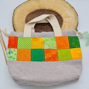 One-of-a-kind Project bag, Projekttasche, Projektbeutel, Bobbeltasche, Stricktasche, Field Bag, Socken stricken, knittin Bild 4