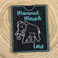 personalisierte Filzhülle für dein Mammut-Marsch Trophäenbuch - bestickt mit deinem Namen Bild 6