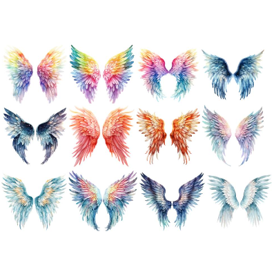 Bügelbilder Bügelmotiv Engelsflügel Flügel Engel Fee Elfe Junge Mädchen Baby Höhe 25cm