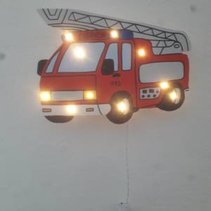 LED Wandlampe Feuerwehr Auto Feuerwehrwagen Schlummerlicht Schlaflicht Schlaflampe Wandlampe Bild 2