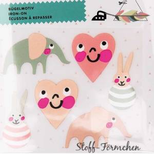 Baby Girl Bügel-Applikation Set rosa Bild 1