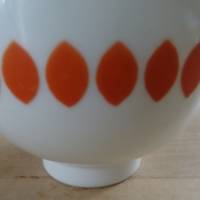 4 Tassen mit Unteren im Retrostil dekoriert. Melitta Bild 9
