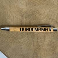 Kugelschreiber aus Bambus - mit Folie beschriftet - kleines Geschenk, persönliche Aufmerksamkeit - verschiedene Texte Bild 6