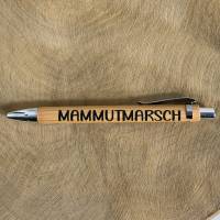 Kugelschreiber aus Bambus - mit Folie beschriftet - kleines Geschenk, persönliche Aufmerksamkeit - verschiedene Texte Bild 9