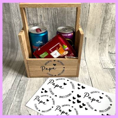 Rub-On I Modern, RANDLOS, PAPA, A5, schwarz, Rubon, Rub Ons, z.B. f. Raysin / Keraflott, Vatertag, Bester Papa, Papi