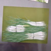 KÜHLSCHRANKKUNZT „Frühlingsgrün“ - 3 Magnete in Postkartengröße, Kühlschrankmagnete, Küche Magnete Bild 4