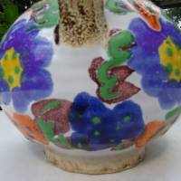 Tolle Keramik-Fat Lava-Vase mit phantastischem Dekor. 1303  Made in W.Germany Bild 8