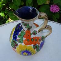 Tolle Keramik-Fat Lava-Vase mit phantastischem Dekor. 1303  Made in W.Germany Bild 9