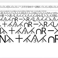 Strickschrift, digitaler Font, Satzschrift zur Erstellung von Strickanleitungen Bild 1