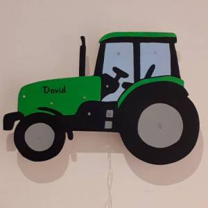 Traktor Trecker Led Schlummerlicht Nachtlicht Kinderzimmerlampe Wandlampe Schlaflampe Landwirtschaft Schlepper Landwirt Bild 2
