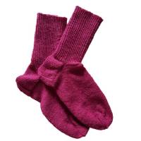 rote, handgestrickte Wollsocken, 38/39, Yogasocken, Unisex, warme Socken, Bild 2