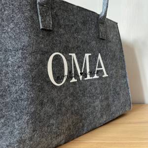 Shopper OMA weiß personalisiert - Einkaufstasche - mit Namen der Enkelkinder Bild 7