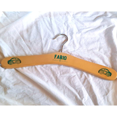 Kleiderhaken personalisierbar Holz Little Car