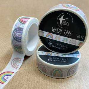 SAMPLE | Muster | Washi Tape | 1,5 cm x 50 cm | Regenbogen| Aufkleber | Bulletjournal | Journal Sticker | Watercolor Sti Bild 3