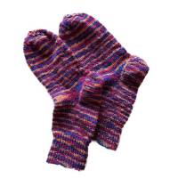 bunte, handgestrickte Wollsocken, 38/39, Yogasocken, Unisex, warme Socken, Bild 1