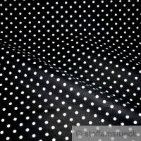 Stoff Baumwolle Punkte klein schwarz weiß Tupfen Petticoat Bild 1