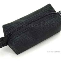 Schlüsselanhänger Minitasche schwarz "simply black" boxybag, Kosmetik Inhalator Leckerlitasche, by BuntMixxDESIG Bild 8