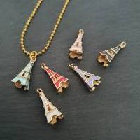 Halsketten Set mit Eiffelturm & Teddybär/ Goldfarbene 3 tgl. Ketten/ Stilmix Ketten/ Mehrfachkette/ Limitierte Auflage Bild 7