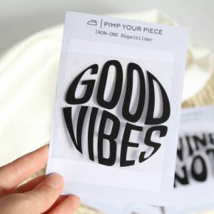 Bügelbild Good Vibes | Statement Shirt | Iron-on | Plott Bild 1