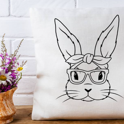 Süßer Osterhase Plotterdatei - Frühling Ostern - SVG Download Datei - Plotterdatei - Basteln - DIY - Cricut