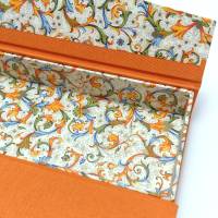 Stiftschachtel Stiftbox Griffelkasten orange Buchbindehandwerk von Pappelapier Bild 5