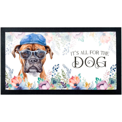 Napfunterlage BOXER mit rutschfester Rückseite aus Gummi