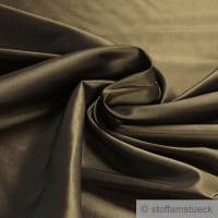 Stoff Polyester Kleidertaft olivbraun Taft dezenter Glanz braun Bild 1