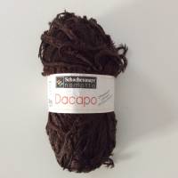 Dacapo Wolle, superweiches Flauschgarn dunkelbraun, Farbe 0010, 50 g/Lauflänge 135 m, pflegeleichtes Strickgarn Bild 1